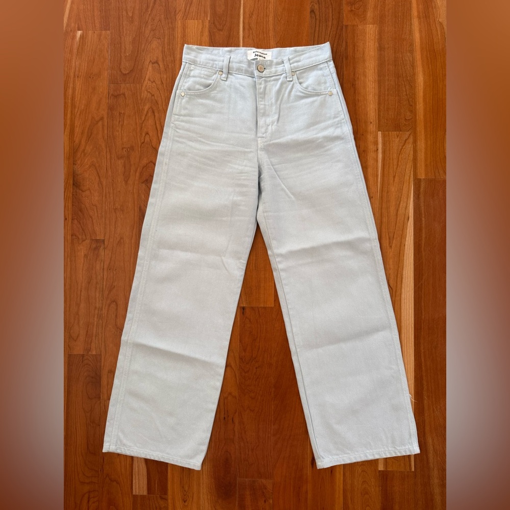 Reformation cowboy high-rise wide leg jeans. Light blue. Size 26.